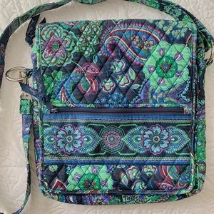 Vera Bradley blue themed crossbody bag
